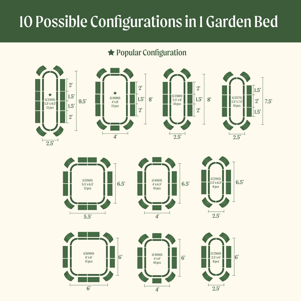 17" Tall 10 In 1 Jumbo Modular Metal Raised Garden Bed Kit – Vego Garden, view 8