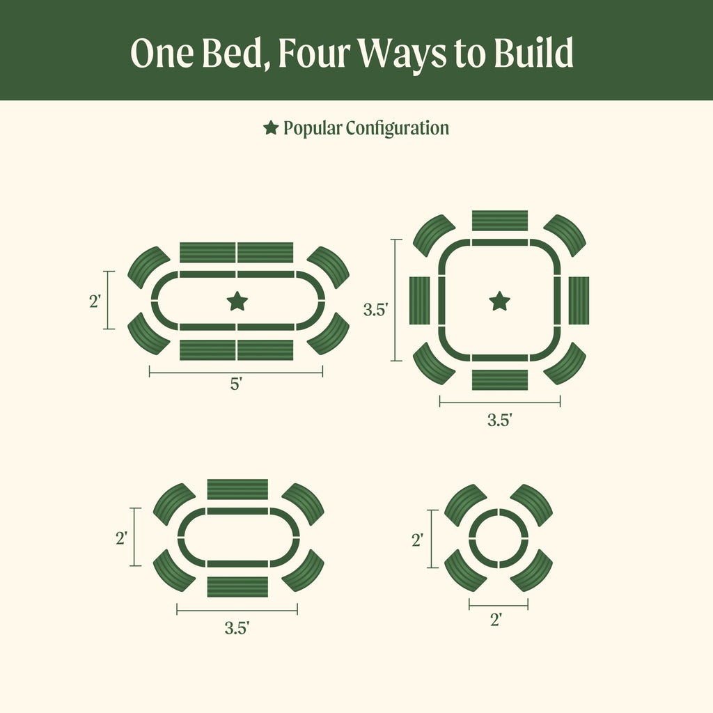 17" Tall 4 In 1 Small Modular Metal Raised Garden Bed Kit – Vego Garden, view 23
