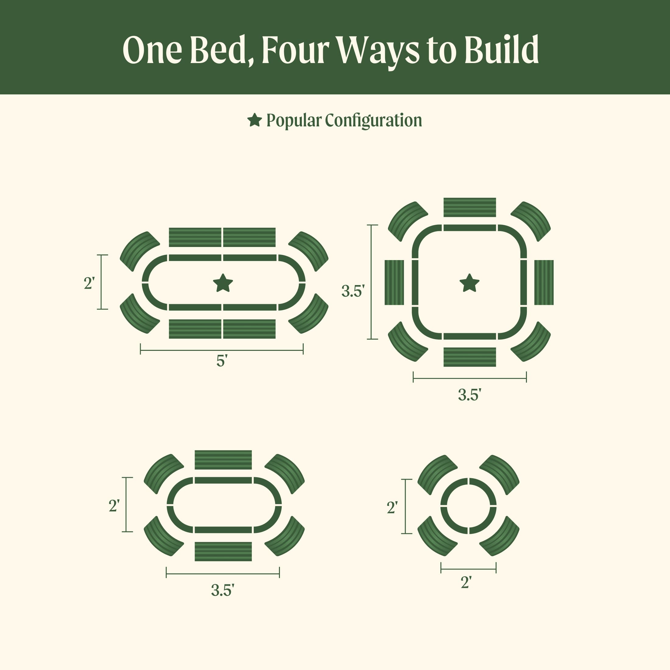 17" Tall 4 In 1 Small Modular Metal Raised Garden Bed Kit – Vego Garden, view 23