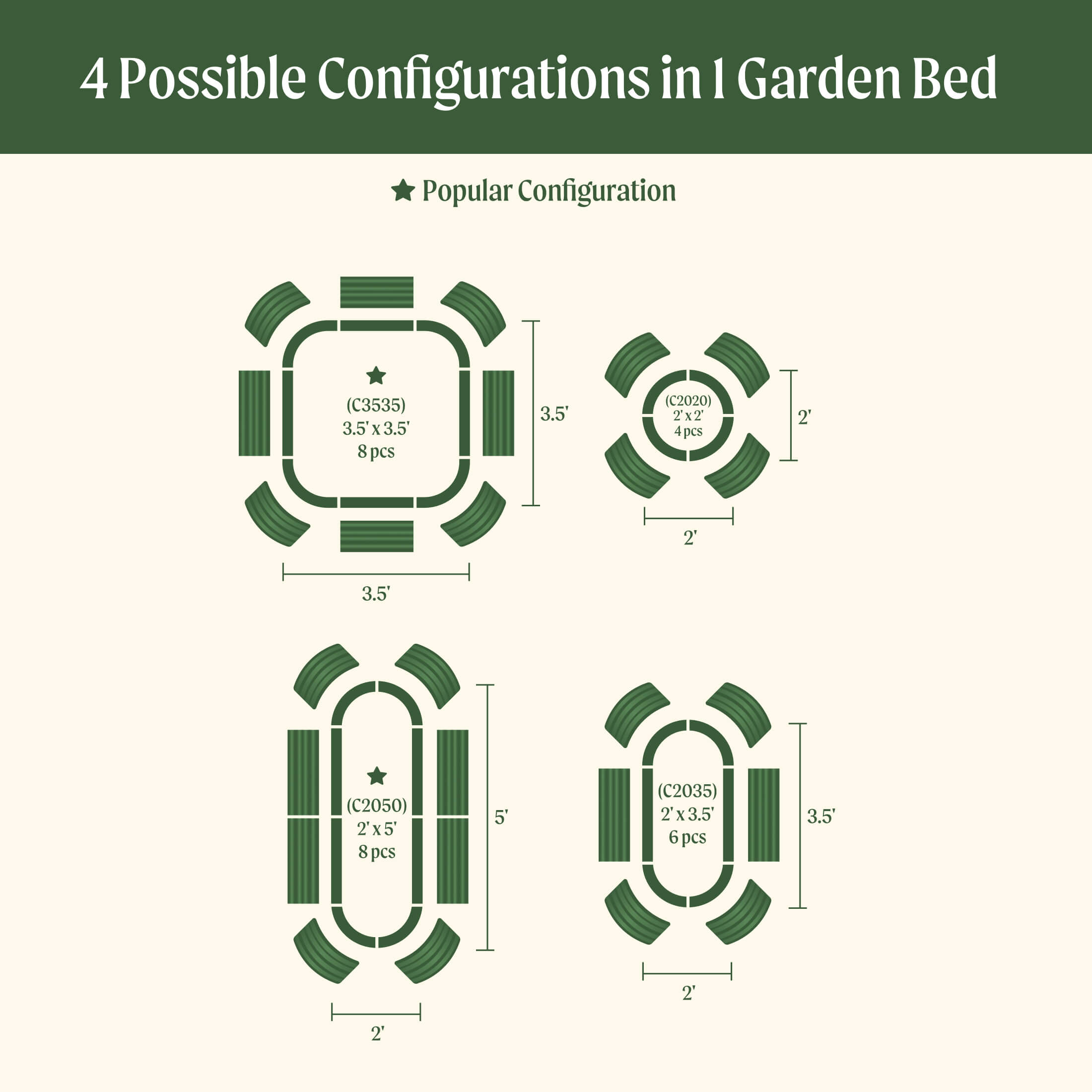 17" Tall 4 In 1 Small Modular Metal Raised Garden Bed Kit – Vego Garden, view 12