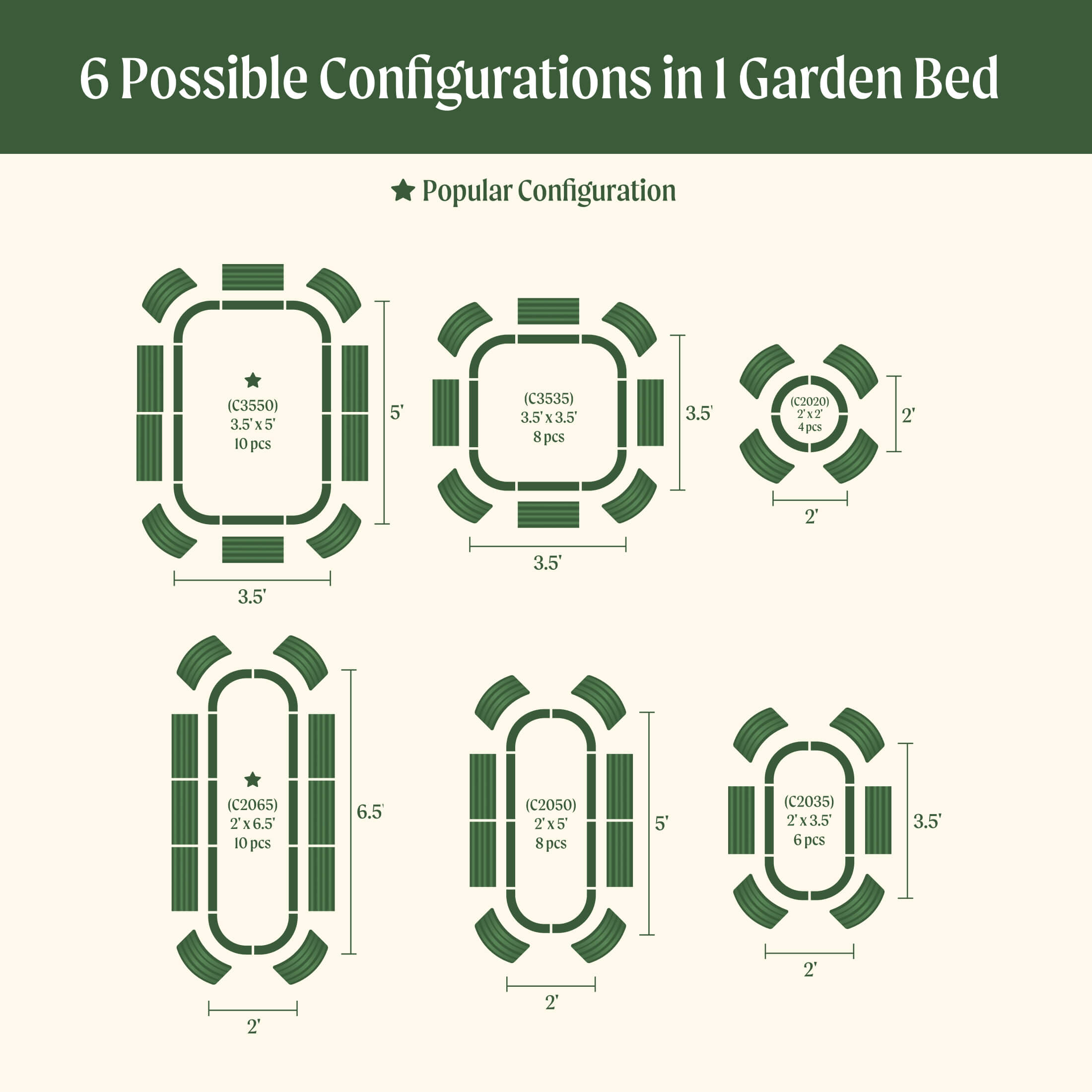17" Tall 6 In 1 Medium Modular Metal Raised Garden Bed Kit – Vego Garden, view 13
