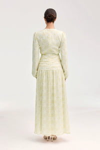Randa Rouched Maxi Dress - Honey Floral