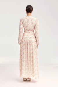 Randa Rouched Maxi Dress - Rose Floral