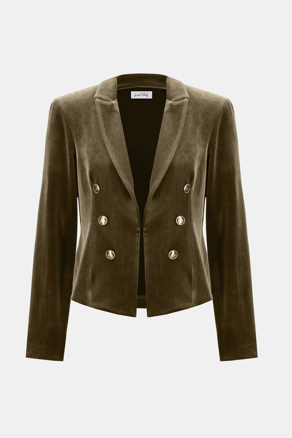KADOU BOUTIQUE Velvet Knit Fitted Blazer - 253193-4768 — back view