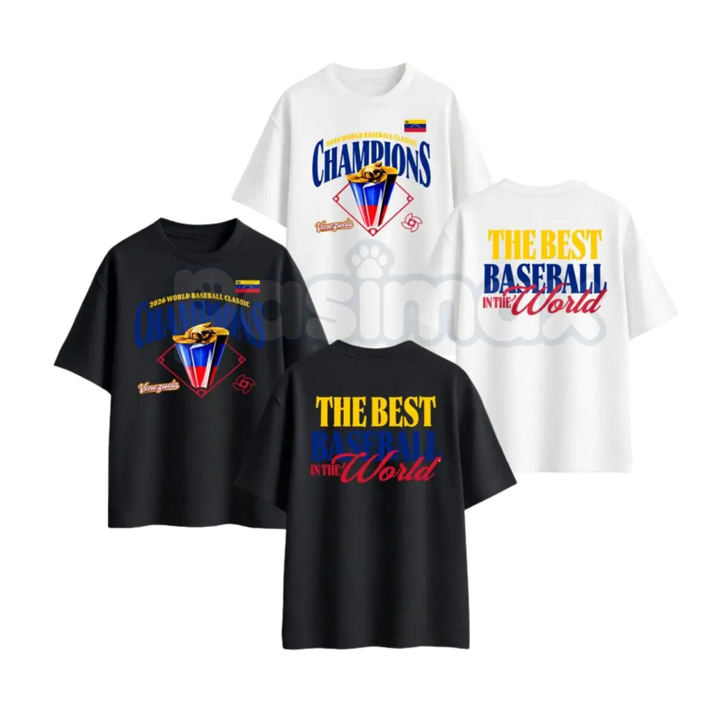 Pasimax Venezuela "2026 Baseball Champions" T-Shirt — main product shot
