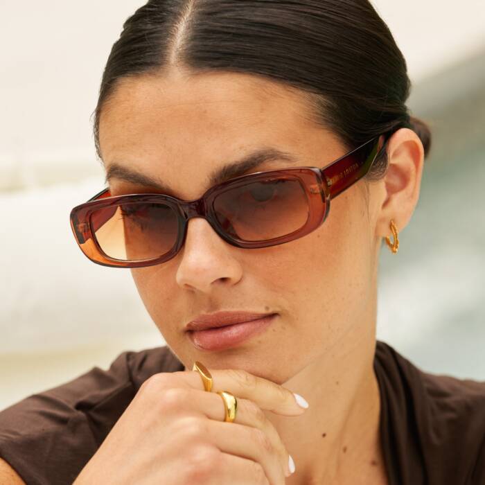 KADOU BOUTIQUE Venice Sunglasses — detail close-up