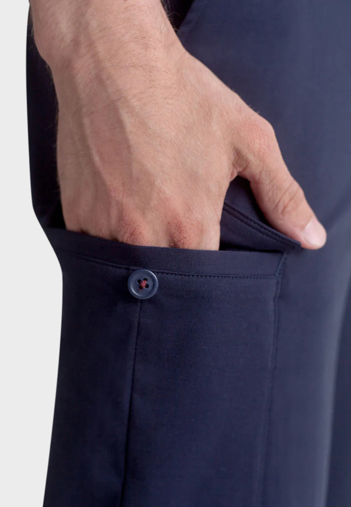 Buki Venture Cargo Pants - Navy — lifestyle context