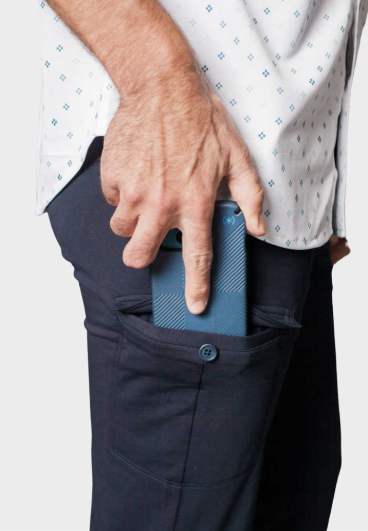 Buki Venture Cargo Pants - Navy — side view