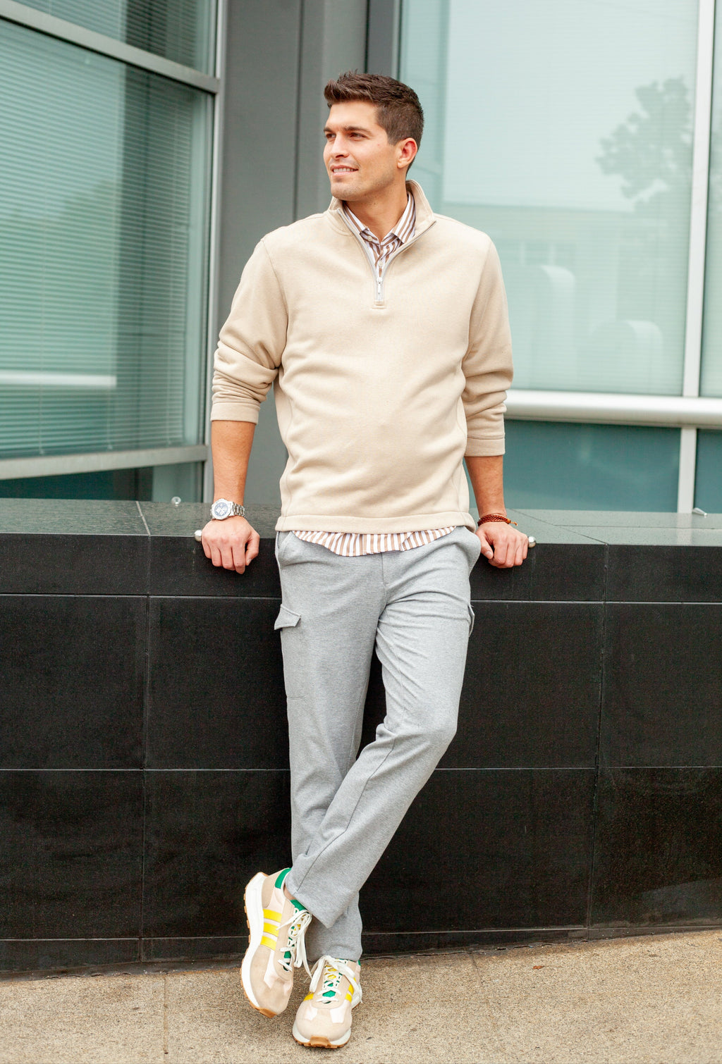Buki Venture Cargo Pants - Heather Gray — detail close-up