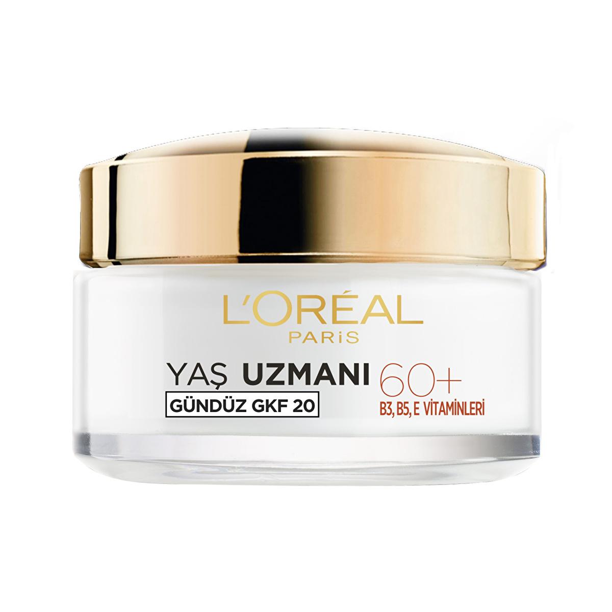 Loreal Paris Anti-Wrinkle Moisturizing Cream for Mature Skin 60+ - Nourishes, Hydrates, Reduces Wrinkles & Age Spots