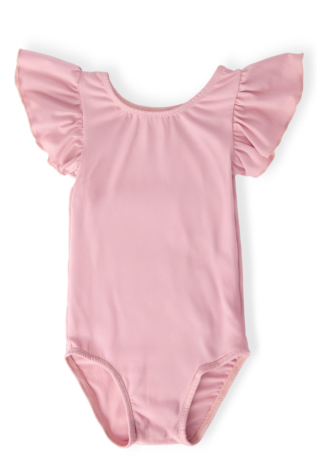 Mila & Rose ® Vintage Pink S/S Flutter Sleeve Leotard — main product shot