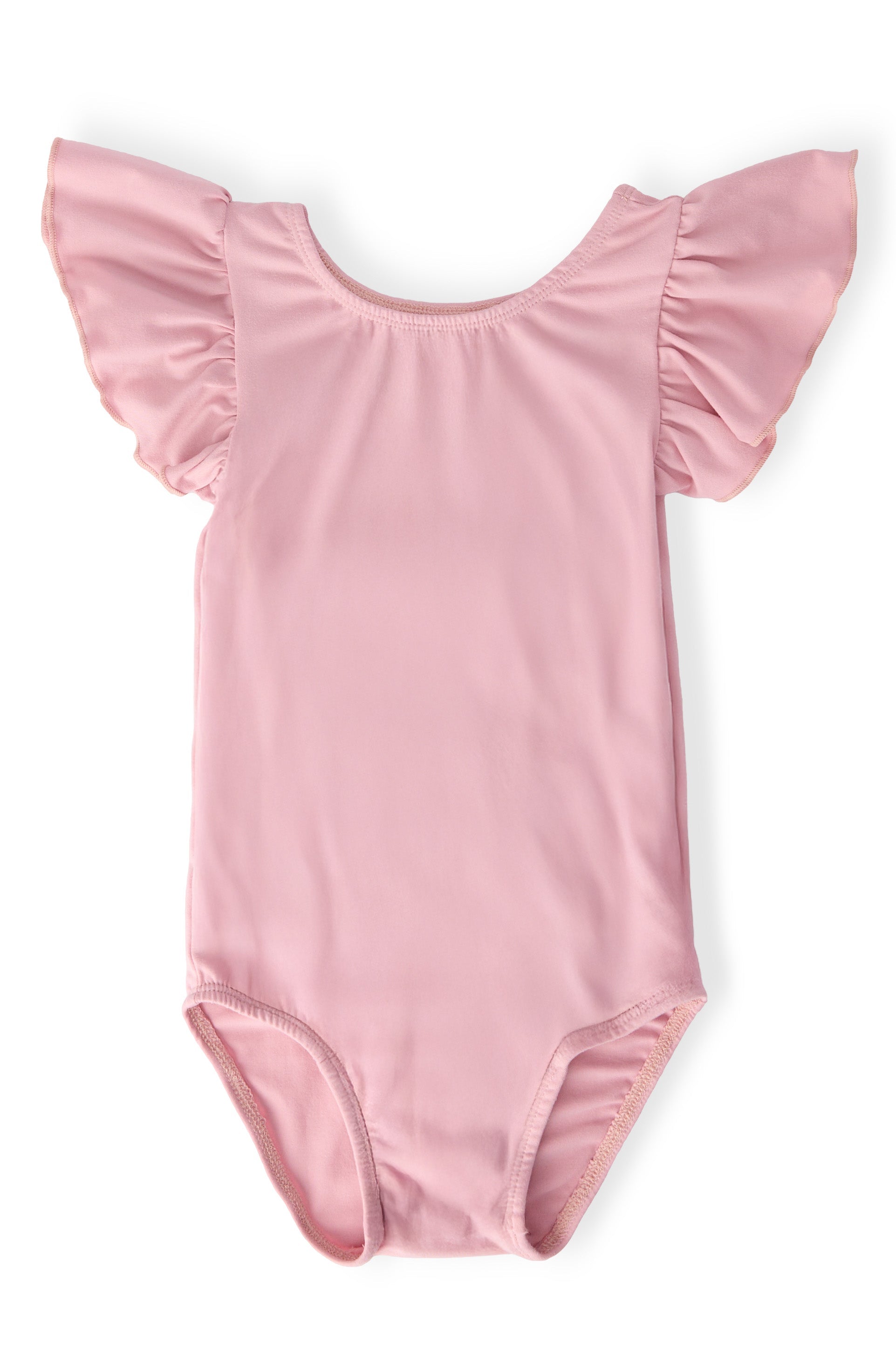 Mila & Rose ® Vintage Pink S/S Flutter Sleeve Leotard — main product shot