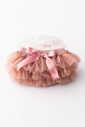 Mila & Rose ® Vintage Pink & Gold Glitter Ruffle Tutu Bloomer — main product shot