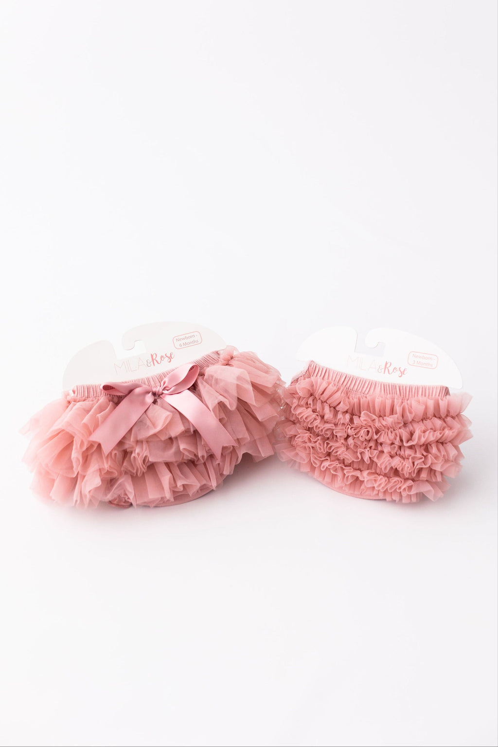 Mila & Rose ® Vintage Pink Ruffle Tutu Bloomer — lifestyle context