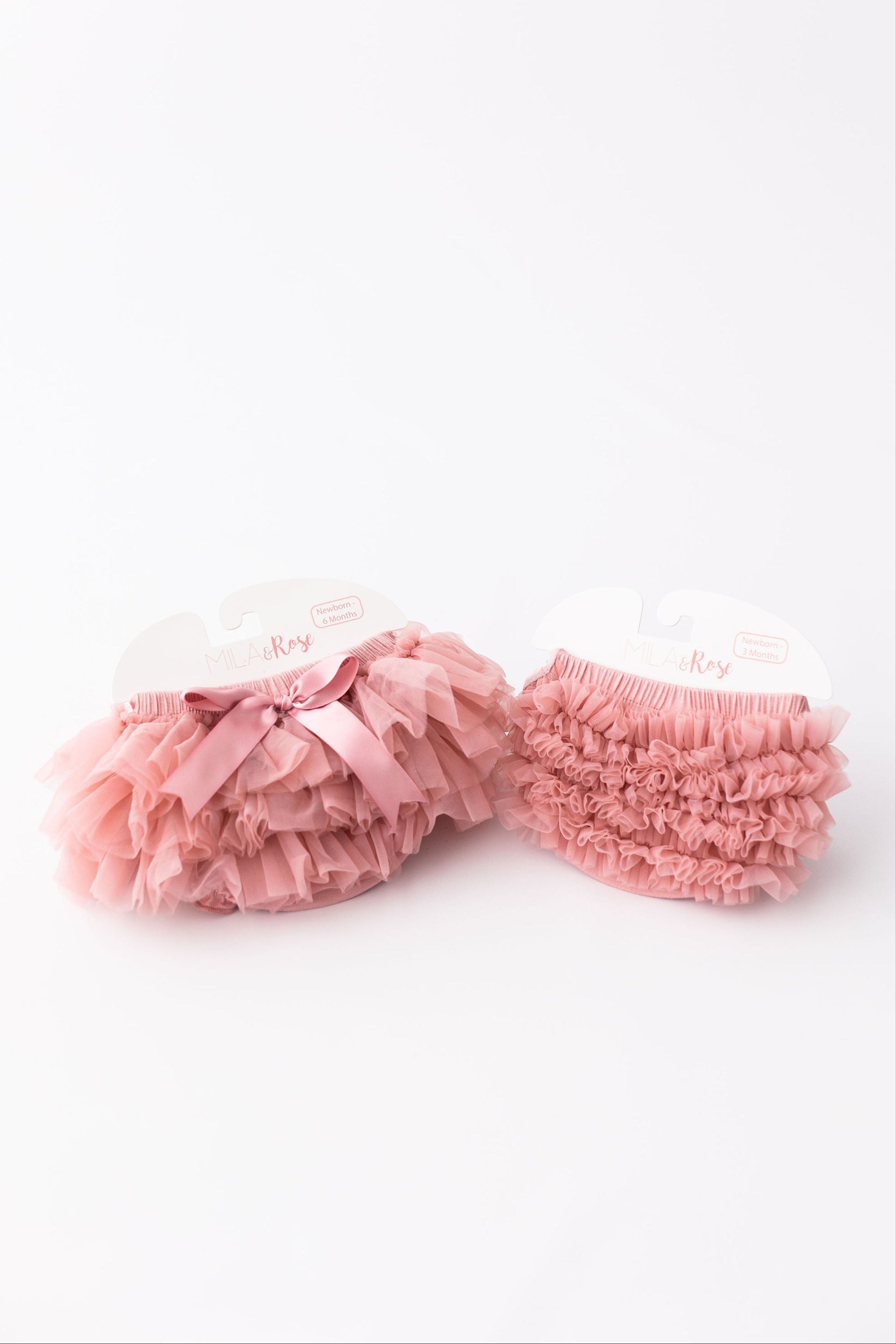 Mila & Rose ® Vintage Pink Ruffle Tutu Bloomer — lifestyle context