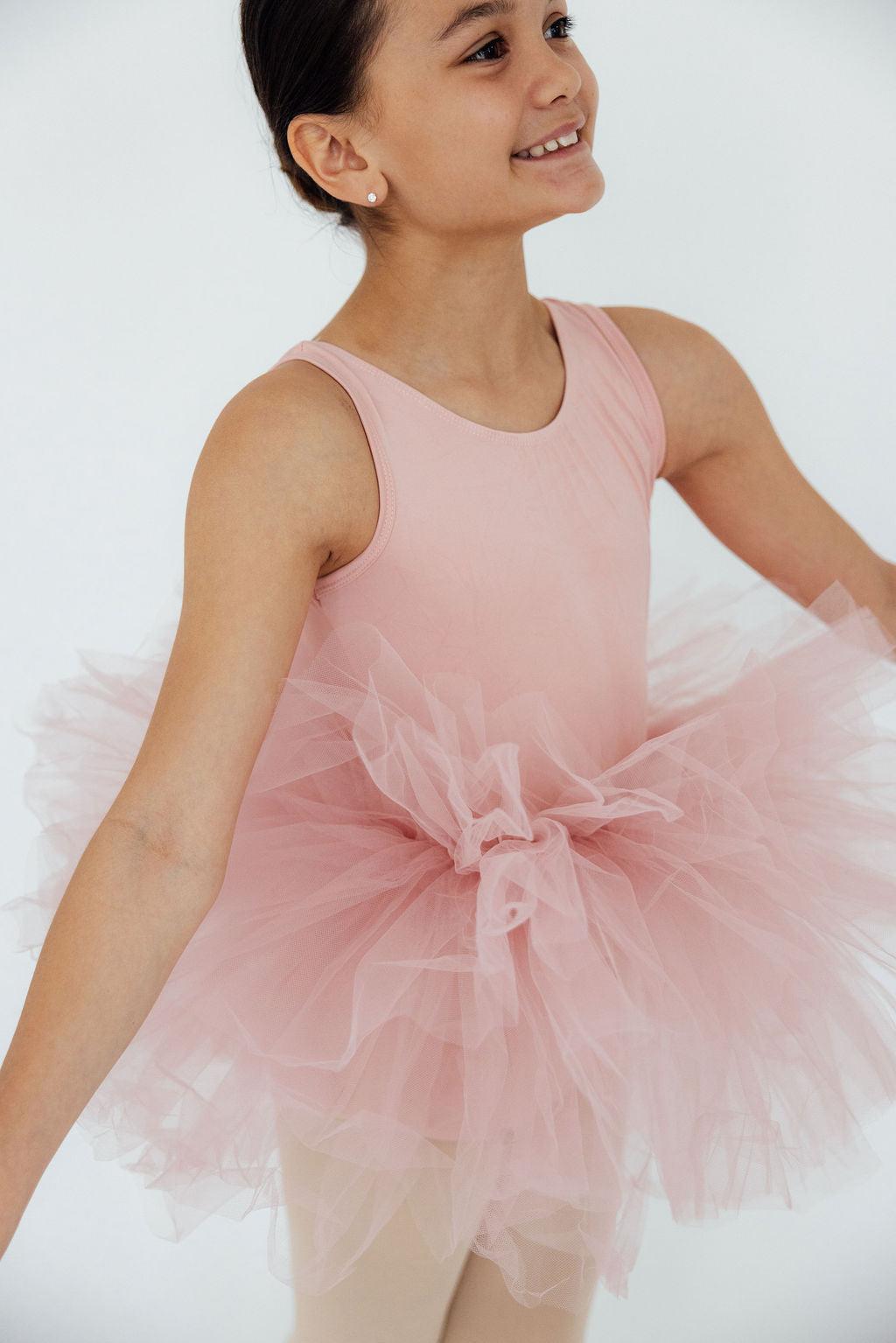 Mila & Rose ® Vintage Pink Tank Tutu Leotard — main product shot