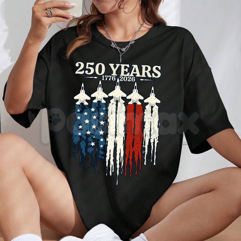 Vintage 1776-2026 USA 250th Anniversary T-Shirt – United States Semiquincentennial Flag Graphic Tee, Remastered Heavy Cotton Patriotic Top, Soft Lived-In Heritage Shirt, Made in USA