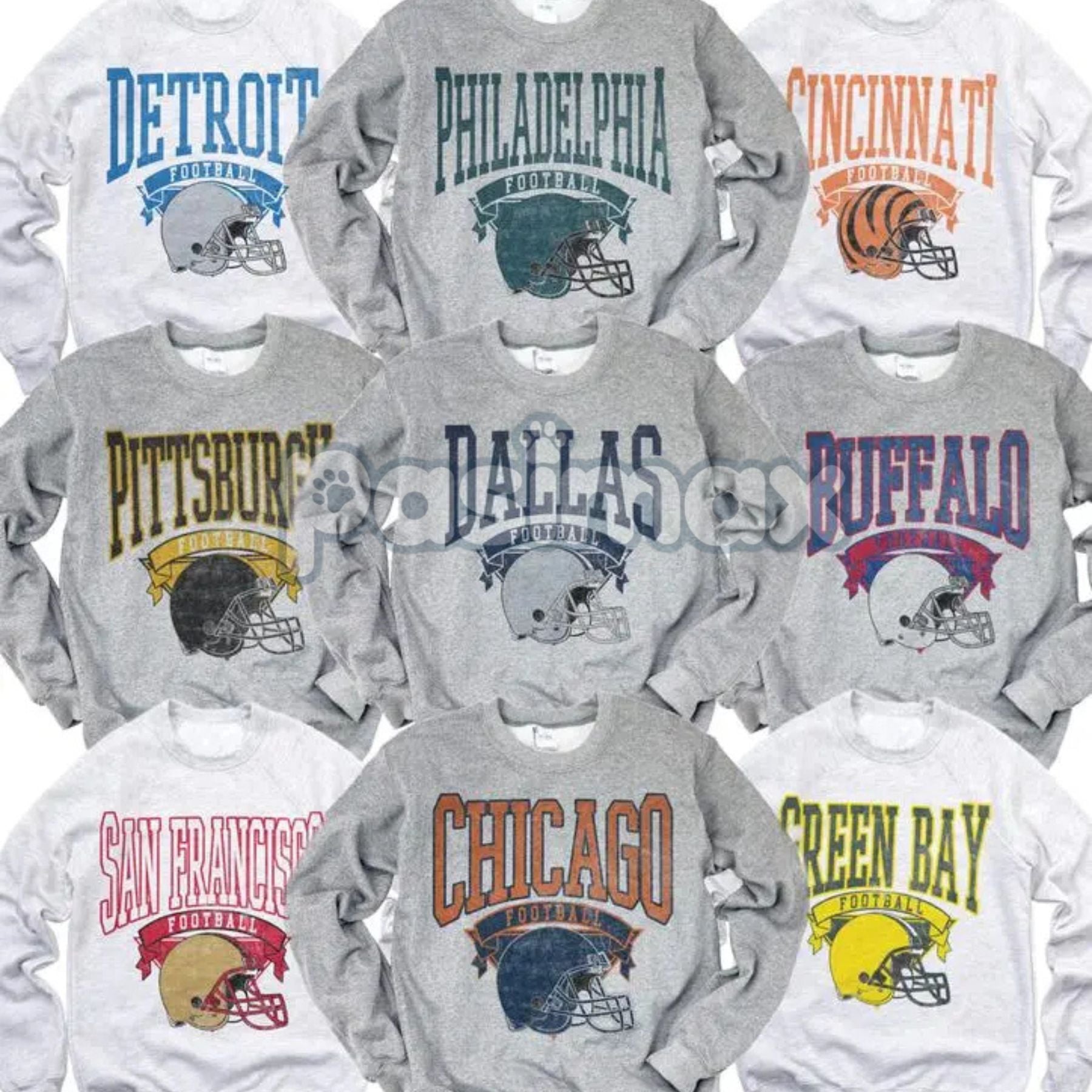 Pasimax Vintage All 27 Team Football Sweatshirt — main product shot