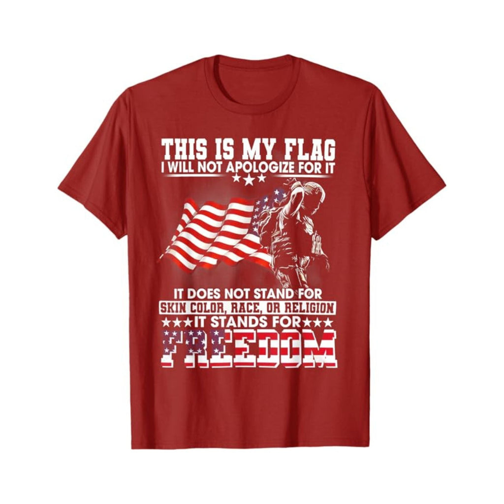 Pasimax Vintage American Flag & Soldier T-Shirt — main product shot