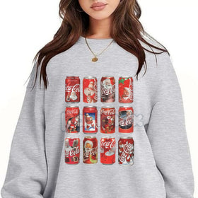 Vintage Coke Santa Cans Christmas Sweatshirt