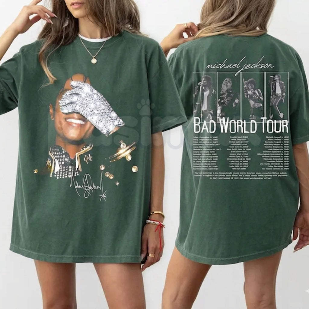 Vintage Michael Jackson "Bad" T-Shirt – Retro 90s Concert Graphic Tee