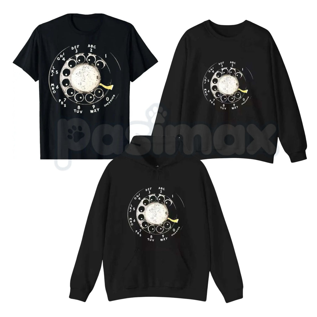 Vintage Rotary Phone Dial Shirt – Retro Analog Technology Hoodie & 100% Cotton Nostalgic Sweatshirt