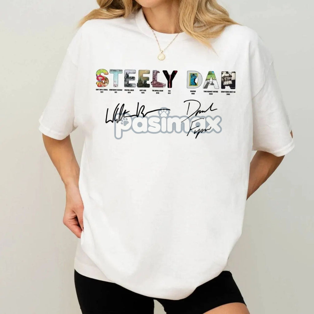 Pasimax Vintage Steely Dan Rock Band T-Shirt — main product shot