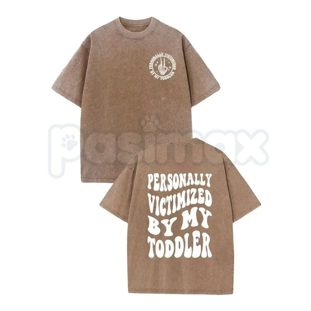 Vintage Washed Toddler Humor T-Shirt – Sarcastic Parent Life Graphic Tee, Lightweight Retro Cotton Funny Mom & Dad Streetwear