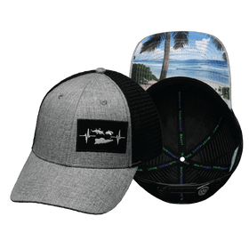 Virgin Islands Low Profile Hat — Gray / Black