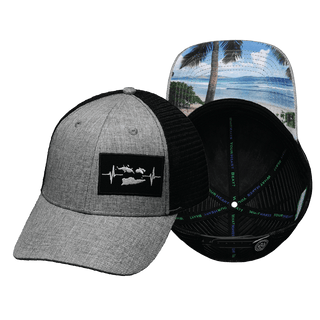 Virgin Islands Low Profile Hat — Gray / Black