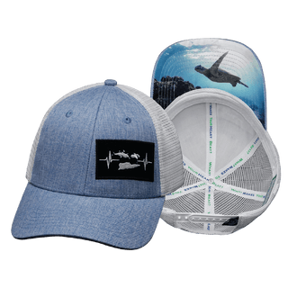 Virgin Islands Low Profile Hat — Light Blue / White