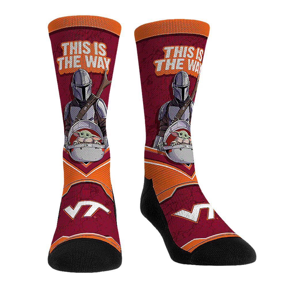 Rock 'Em Socks Virginia Tech Hokies - Star Wars  - This Is The Way — main product shot