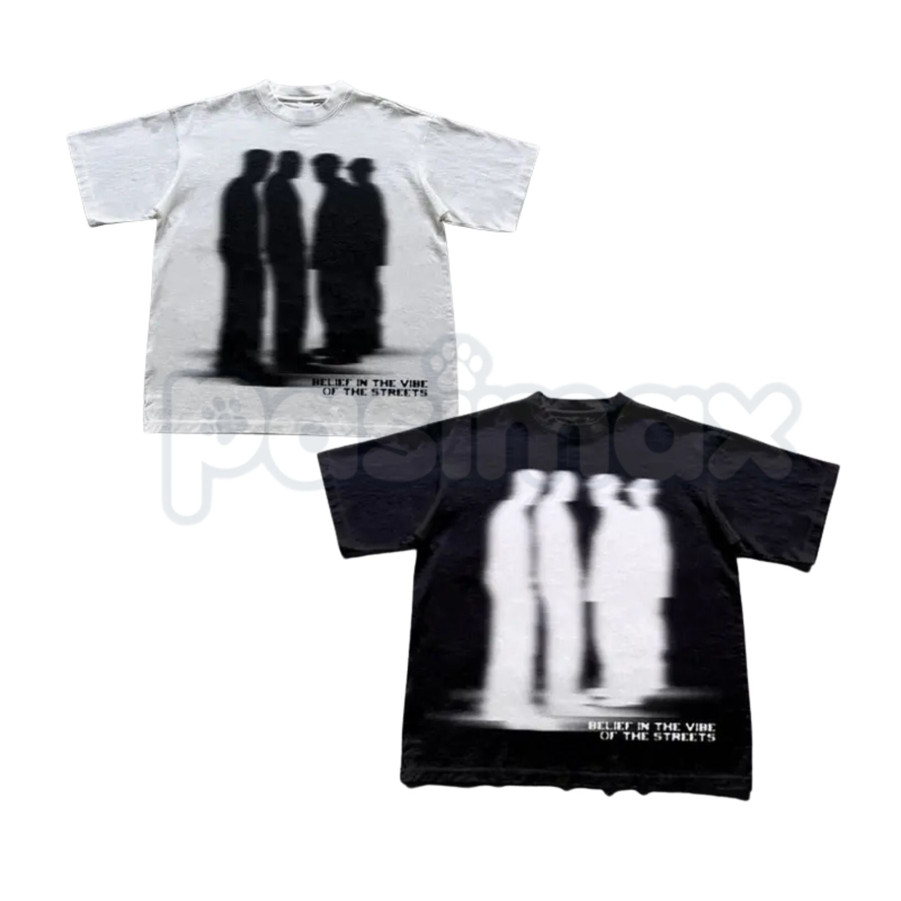 "Virtual Shadow" Street Atmosphere Graphic T-Shirt – Urban Shadow Character Streetwear Tee, Premium 100% Cotton High-Concept Cyber Top, Soft Lived-In Heavyweight Noir Aesthetic Shirt, Made in USA