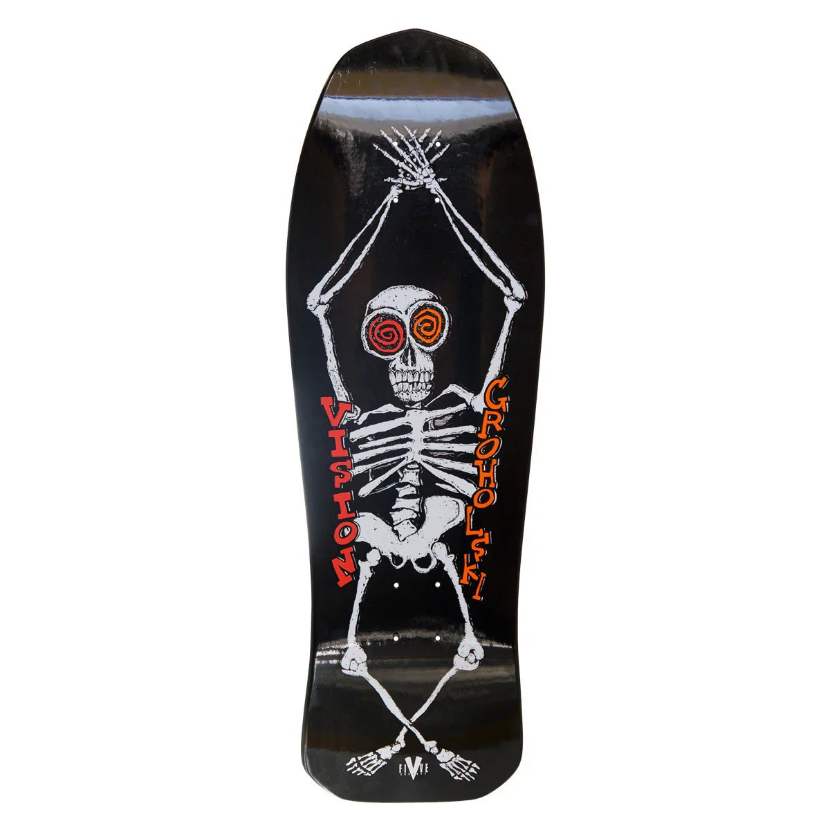 Vision Groholski Skeleton Skateboard Deck - 10.25" Black by Skates USA