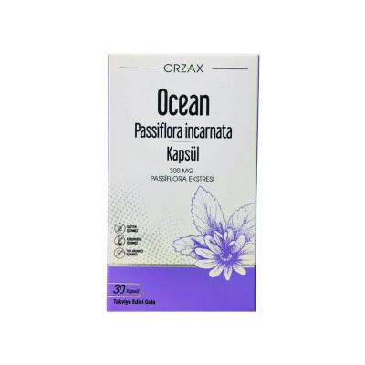 Orzax Ocean Passiflora Incarnata Supplement 300mg - Natural Stress Relief & Relaxation Support - 30 Capsules