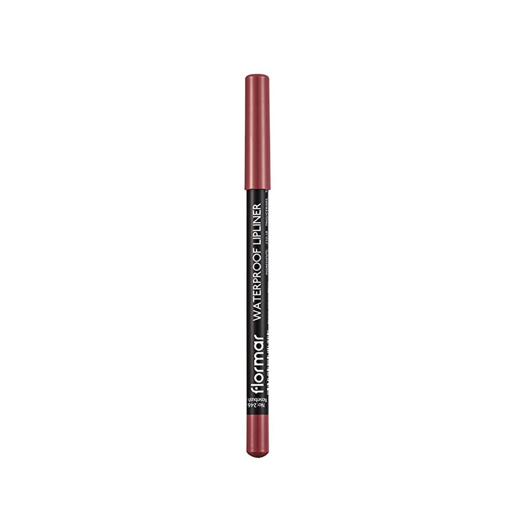 Flormar Waterproof Mat Lip Liner - Rosebush, Long Lasting & High Pigment Density