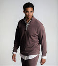 Voey Quarter Zip Sweatshirt - Espresso – Buki