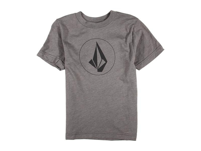 Volcom Tee Half Stone Icon Youth - Grey by Skates USA