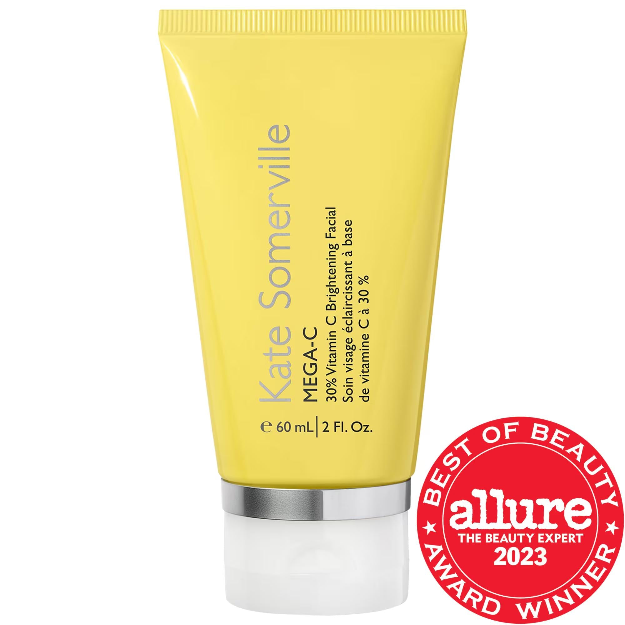 MEGA-C Vitamin C Brightening Face Mask - Boosts Firmness, Reduces Dark Spots & Hyperpigmentation - Cruelty-Free Skincare