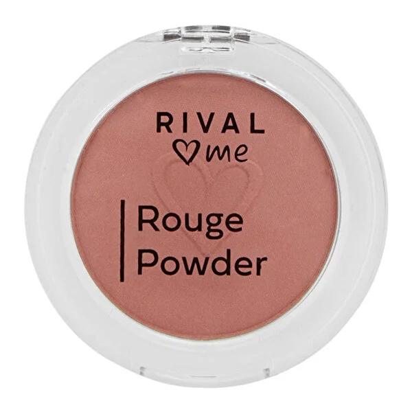 Rival Loves Me Vegan Blush No:02 Light Apricot - Dermatologically Tested, Compact Makeup for Sensitive Skin