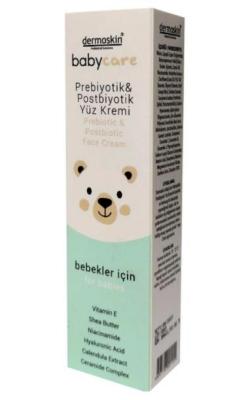 Dermoskin BabyCare Prebiotic & Postbiotic Face Cream for Sensitive Skin - Natural, Moisturizing, Soothing Baby Skincare