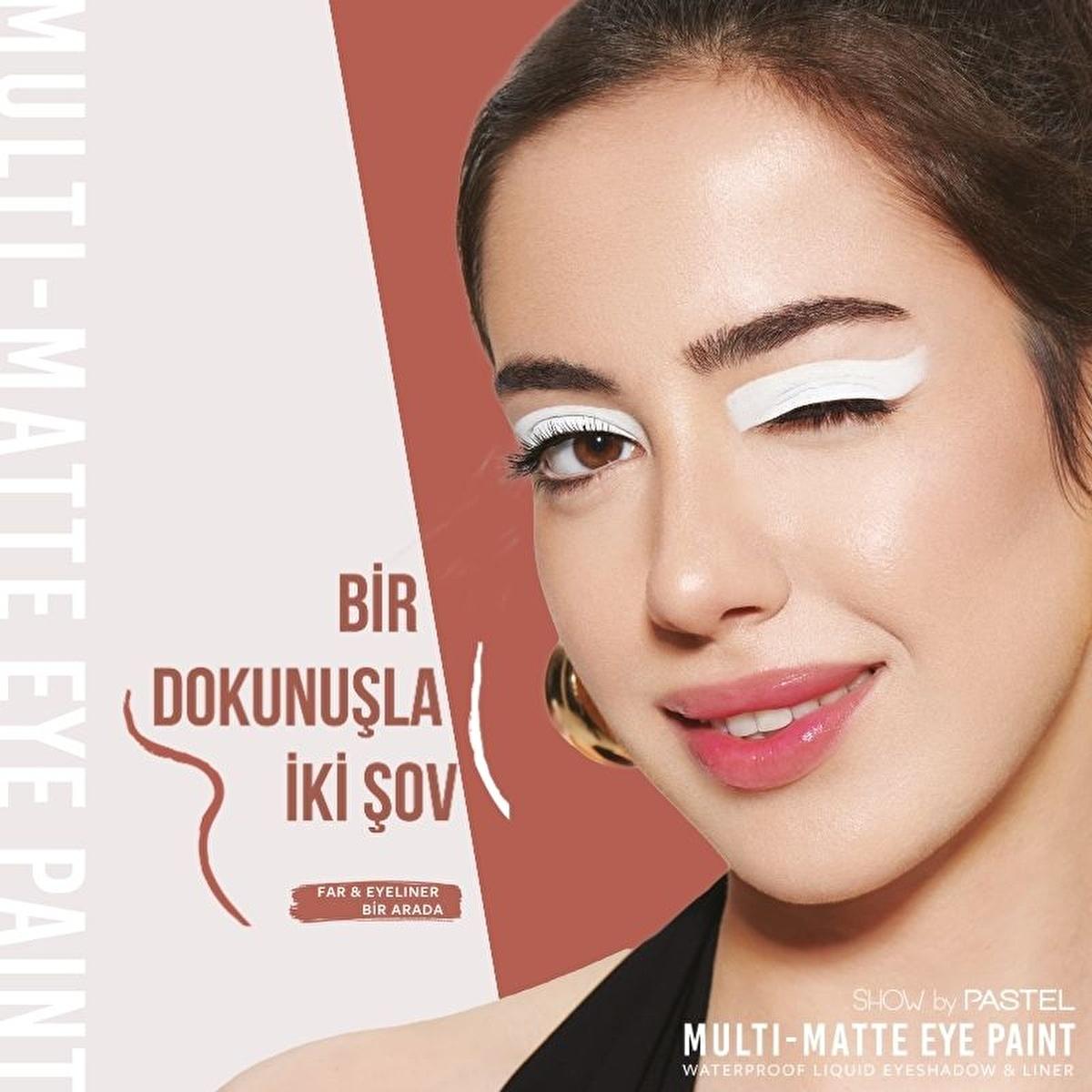 Show by Pastel Multi-Matte Eye Paint Waterproof Eyeshadow & Liner - Long Lasting, Anti-Aging Makeup