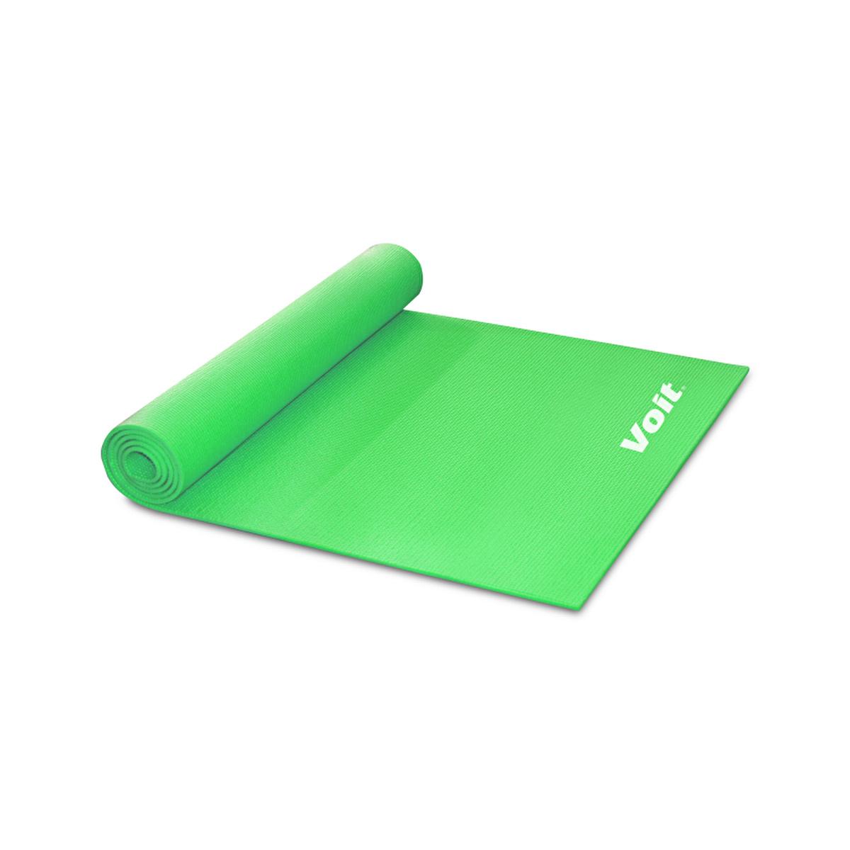 Voit Green Yoga Mat - Non-Slip, 68.11 x 24.02 inches, 4mm Thick - Comfortable Surface for Yoga Practice