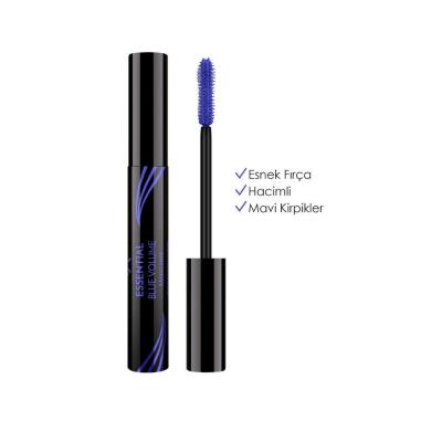 Golden Rose Blue Essential Volume Mascara - Volumizing and Lengthening Blue Color Mascara for Bold Eye Makeup