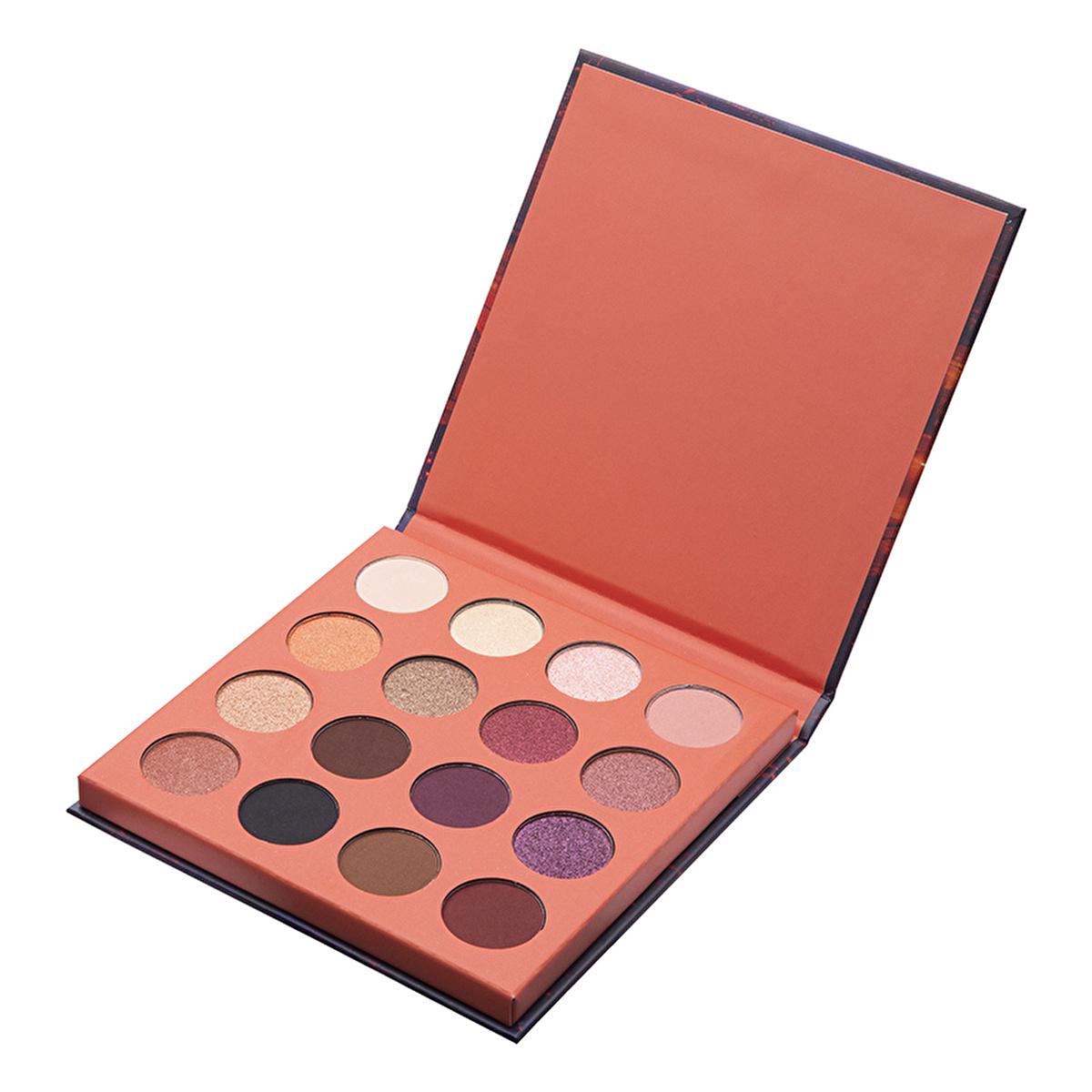 Beaulis Fun Serenade 16-Eyeshadow Makeup Palette - Nude & Dark Shades, Matte & Shimmer Finishes for Day & Night Looks
