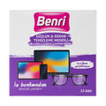 Benri Eyeglass & Screen Cleaning Wipes: Streak-Free, Individually Wrapped for Pristine Lenses & Devices On-the-Go.