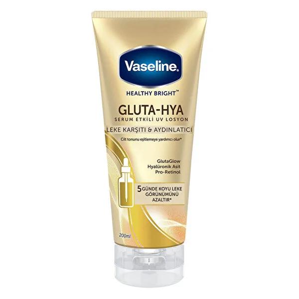 Vaseline Gluta-Hya Serum UV Body Lotion - Anti-spot, Brightening & Hydrating with Hyaluronic Acid & Pro-Retinol - 6.76 fl oz