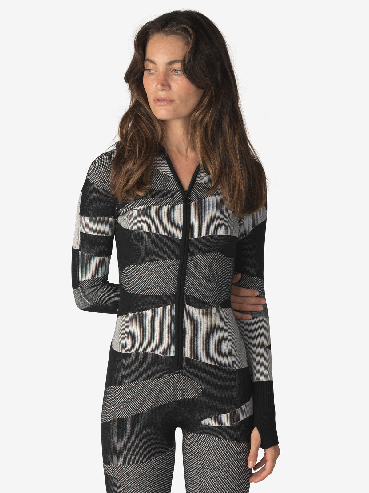 Holden Outerwear Merino Airwarm Bodysuit - Black — main product shot