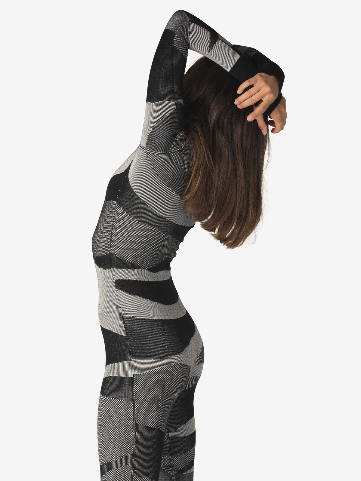 Holden Outerwear Merino Airwarm Bodysuit - Black — detail close-up