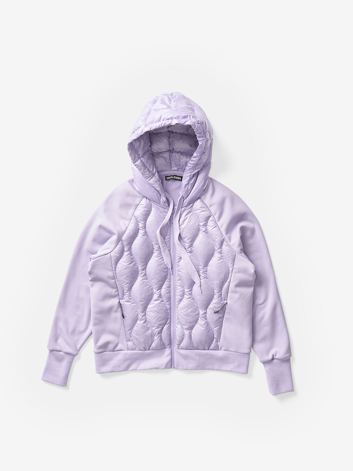 Holden Outerwear Down Zip Hoodie - Lavender — back view